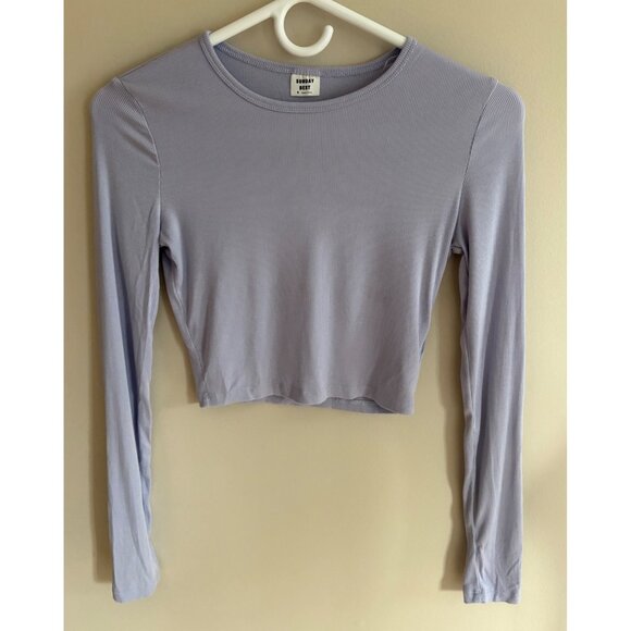 Aritzia Sunday Best Top Bundle Honor Rib Long Sleeve +  Lola Henley Tank Size S - Picture 2 of 13